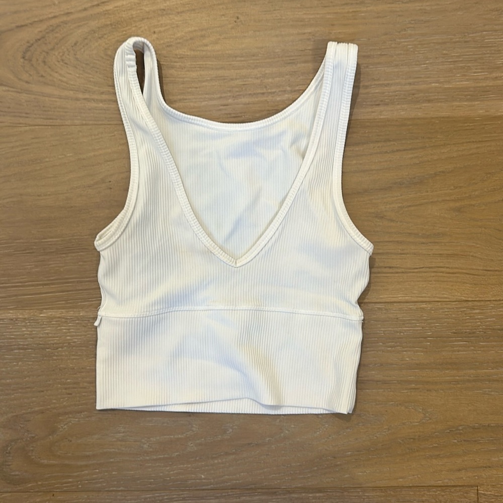 Lululemon white power pivot tank top
